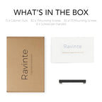 Ravinte Matte Black Square & Solid Cabinet Handles,3-1/2 Inch,15 Pack - size: 3-1/2 Inch Hole Center