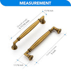 HOME EDIT Antique Brass Cabinet Handles 5 Inch Pulls 10 Pack - color: Antique Brass, size: 5 inches Hole Center