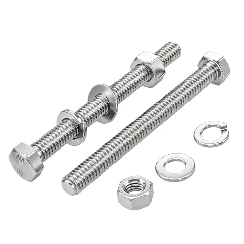 15 Sets 1/4-20x3-1/4 Bolt and Nut Set, Flat & Lock Washers Included,60PCS - size: 1/4-20x3-1/4" 15sets