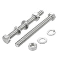 15 Sets 1/4-20x3-1/2 Bolt and Nut Set, Flat & Lock Washers Included,60PCS - size: 1/4-20x3-1/2" 15sets