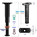 7.6-14.5in Bed Support Legs for Bed Frame Support,Slat Support 2PC - size: 2pcs (7.6-14.5 in Adjustable)