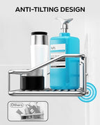 Nieifi Shower Caddy Adhesive, Shower Shelves, Shampoo Holder for Bathroom - color: A-Silver, size: 2 Pack
