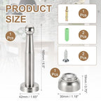 uxcell 6.5" Magnetic Door Stoppers, Wall Floor Mounted Magnetic Door Catch Holder, Stainless Steel Door Stops for Bedroom, Bathroom, Kitchen, Office, Silver - size: 6.5"