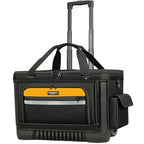 Large Rolling Tool Bag with Big Wheels, Waterproof Roller Tool Box, Big Wheeled Tool Backpack with Multiple Pockets(Yellow, Extra Large)