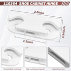 Shoe Cabinet Hinge and Stopper Replacement Part #110364 and #116713 - size: 110364 and 116713 (4 Pack)