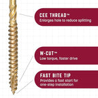 GRK Fasteners R4™ #9 x 2-1/2" Multi-Purpose Framing Screws, 900 PCS - size: #9x2-1/2" 900 count