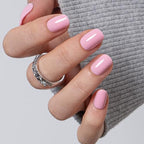 CurvLife Extra Short Square Press On Nails, Candy Blush Pink, Soft Gel - color: D4 - Candy Blush