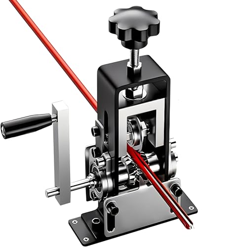 Manual Wire Stripping Machine Copper Wire Stripper Tool, Drill Powered & Hand Crank Dual Drive Wire Peeler with Tungsten Steel Blade, Adjustable Scrap Wire Stripper for Copper Recycling