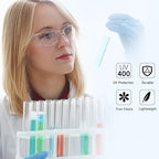 Salfboy Clear Safety Glasses Bulk，ANSI Z87.1 Scratch Resistant Eyewear - color: Colorful