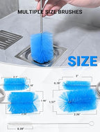 SARDVISA 66 Inch Drain Cleaning Brush, Flexible Long Pipe Cleanner Tool - size: Large clean brush