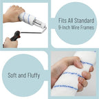 Bates- Paint Roller Covers, 9", Blue Stripes, 5 Pack, Covers for Paint Rollers 9 Inch, 9 Inch Paint Roller Covers, Paint Roller Cover, Paint Roller Covers 9 Inch, Large Paint Roller Covers - color: Blue Stripes, size: 9 Inch, 5 Pack