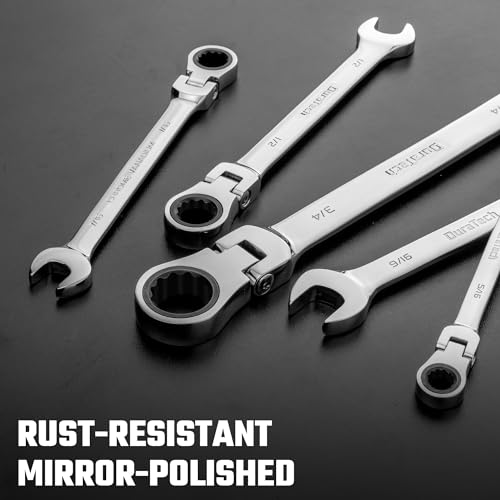 DURATECH 1/2" Flex-Head Ratcheting Combination Wrench - style: 1/2"