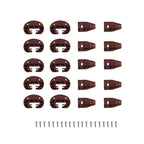 XTPTFABS 10Pcs Drawer Guide Repair Kit with Screws,Reinforced Brown Plastic