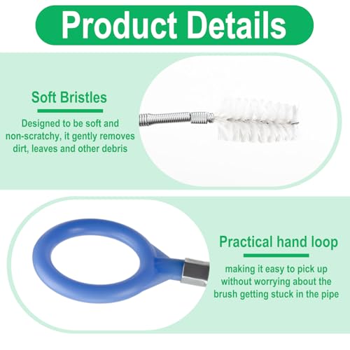 ecocstm Auto Sunroof Drain Cleaning Tool, 120 Inch Flexible Drain Brush - size: 120 Inch sets