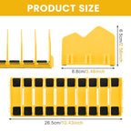 Pliers Organizer 2‑Pack, Expandable 20‑Slot Tool Rack - color: yellow