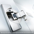 Blum Clip top BLUMOTION Hinge Kit Full Overlay 110° for Frameless Cabinets - size: 4 Kits