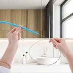 4 Pcs Extra Long Pipe Cleaners with Soft Nylon Bristles Head Cleaning Brush for Straw Tube Pipe Hose Bottle Refrigerator Drain, 1m/39in