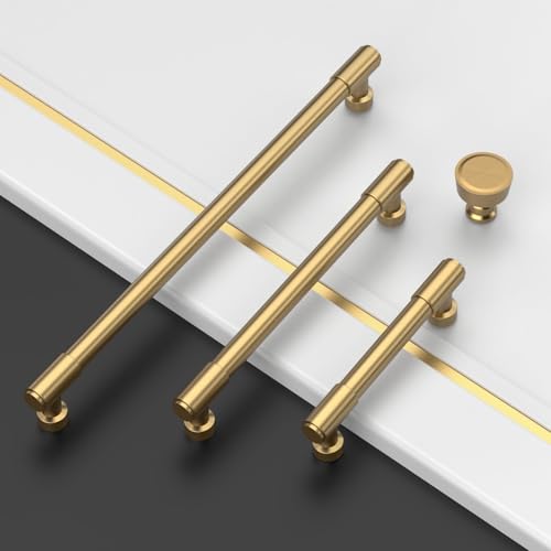 Asidrama Champagne Bronze Kitchen Cabinet Pulls,3 Inch,10 Pack - color: Champagne Bronze, size: 3" Hole Center