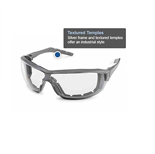 Gateway Safety 22GY0F Silverton Temple Version Safety Glass, Gray Frame- Clear in/Out Mirror FX2 Anti-Fog Lens - color: Clear in/Out Mirror Fx2 Anti-fog Lens, style: Classic
