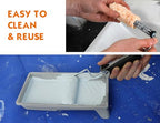 ROLLINGDOG 4 Inch Paint Roller Kit - color: Microfiber Roller With Tray