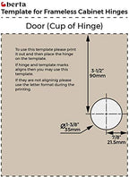 30-Pack Inset Frameless Soft-Close European Concealed Hinges - size: 30