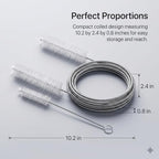 Flexible Drain Clog Remover Brush Single Head Extended Reach Cleaning Tool for Bathroom Kitchen and Sink Drains White - color: White, size: Medium