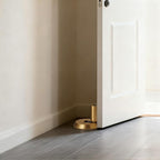 PANALI Windproof Door Stopper, Mechanical Door Stop, 1 Pack, Brushed Brass - color: Brushed Brass