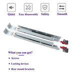 Undermount Soft Close Drawer Slides 12 Inch 6 Pairs Full Extension - size: 12 Inch