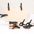 10 Pack 6 inch Plastic Spring Clamps, Black Heavy Duty Clips - size: 6in-10P