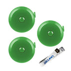 DiCUNO 3-Pack Soft Retractable Measuring Tape, 60-Inch 1.5 Meter, Green - color: Green*3pcs