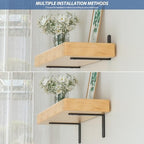 4Pcs Shelf Brackets, Black 4inch Floating Shelf Bracket, Wall Mounted Support,Heavy Duty Floating Shelf Bracket - size: 4inch, style: 4PCS