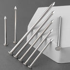 VGBUY 20PCS Stainless Steel Hardware Nails, 5 Inch Flat Head Nails for Hanging Pictures, Picture Hanging Nails, Long Nails, Wall Nails, Wood Nails, Finishing Nails - color: Silver, size: 5 Inch