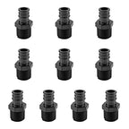 10 PCS EFIELD Pex-A Poly PPSU Expansion Fitting 3/4"x3/4"Male NPT Adapter - size: 3/4" x 3/4" (PPSU, Pack of 10)