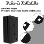 35‑Pack Flat Metal Brackets, 3.12" 304 Stainless Steel Brackets - size: 35PCS-3.15'' Flat Plates