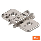 Blum Clip top BLUMOTION Hinge Kit (1 Kit), Full Overlay, 110° Opening Angle, Steel, Soft Close Euro-Style Hinges with Clip Mounting Plate for Frameless Cabinets - size: 1 Kit