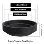 Tank to Bowl Mounting Kit Include Gasket - Compatible with Toto Drake Toilets Two Piece Model, Replacement Part 9BU024E and THU833-A