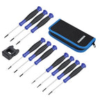 WORKPRO 10-Piece Precision Screwdriver Set with Pouch - color: Blue