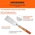 JORGENSEN RYOBA 7 Inch Double Edge Japanese Pull Saw