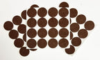 48 Pcs Self Adhesive 1" Round Felt Furniture Pads (Brown, 1") - color: Brown