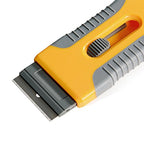 EHDIS Car Sticker Remover Glass Cooktop Razor Scraper with 10pcs Replace Blades for Label,Glue,Paint,Adhesive Remover,Oven Door, Stove Cleaning-Yellow - color: Yellow