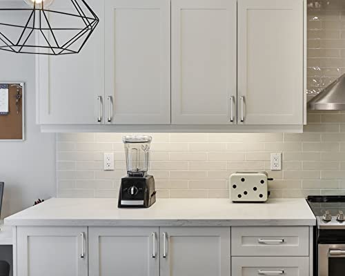 Amerdeco 10 Pack Brushed Satin Nickel Cabinet Pulls 5" - color: Brushed Satin Nickel, size: 5" hole center