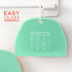 2 Pieces Plastic Bench Scraper, Dough Cutter with Measuring Scale, Green - color: Green