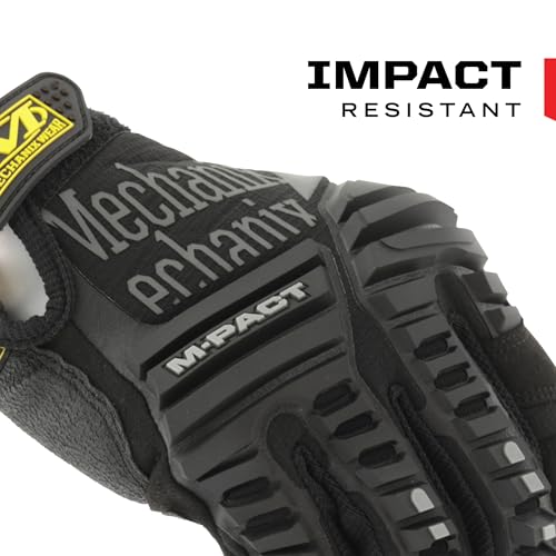 Mechanix Wear M-Pact Touchscreen Work Gloves, Medium, Black - color: Black/Grey, size: Medium