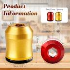 2Pcs Screwdriver Head Magnetic Ring, Strong Magnetic Screw Ring Set Removable Household Tool for Drills, Universal Bit Holder for Hex Screwdrivers & Power Bits (Red+Yellow)