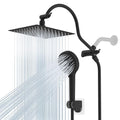 Hibbent All Metal cUPC Certified High Pressure Rainfall 8'' Shower Head - color: Matte Black, style: Square 8''