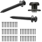 50Pcs Drywall Balck 4-in-1 Bear Claw Double Headed Picture Hangers - size: Black Zinc