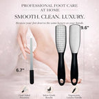 Professional Foot File & Callus Remover 2-in-1 Set for Seniors and Adults –9.6" Foot Rasp with 6.7" Nail File – Sapphire Black– Durable & Hygienic Pedicure Tool for Smooth, Soft Feet–Wet & Dry Use