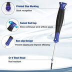 WORKPRO 10-Piece Precision Screwdriver Set with Pouch - color: Blue