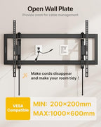 monTEK Heavy Duty Tilting TV Wall Mount for 55–105" Large TVs up to 200lbs - size: 55"-105" TV