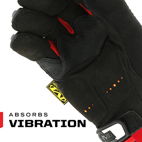 Mechanix Wear M-Pact Touchscreen Work Gloves, Large, Red/Black - color: Black/Red, size: Large